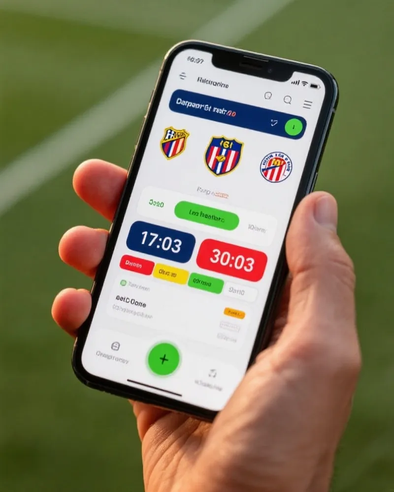 在线赛程APP界面展示