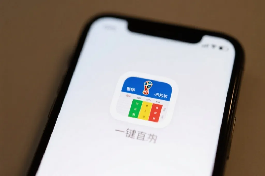 手机快捷方式打开世界杯积分榜入口的场景